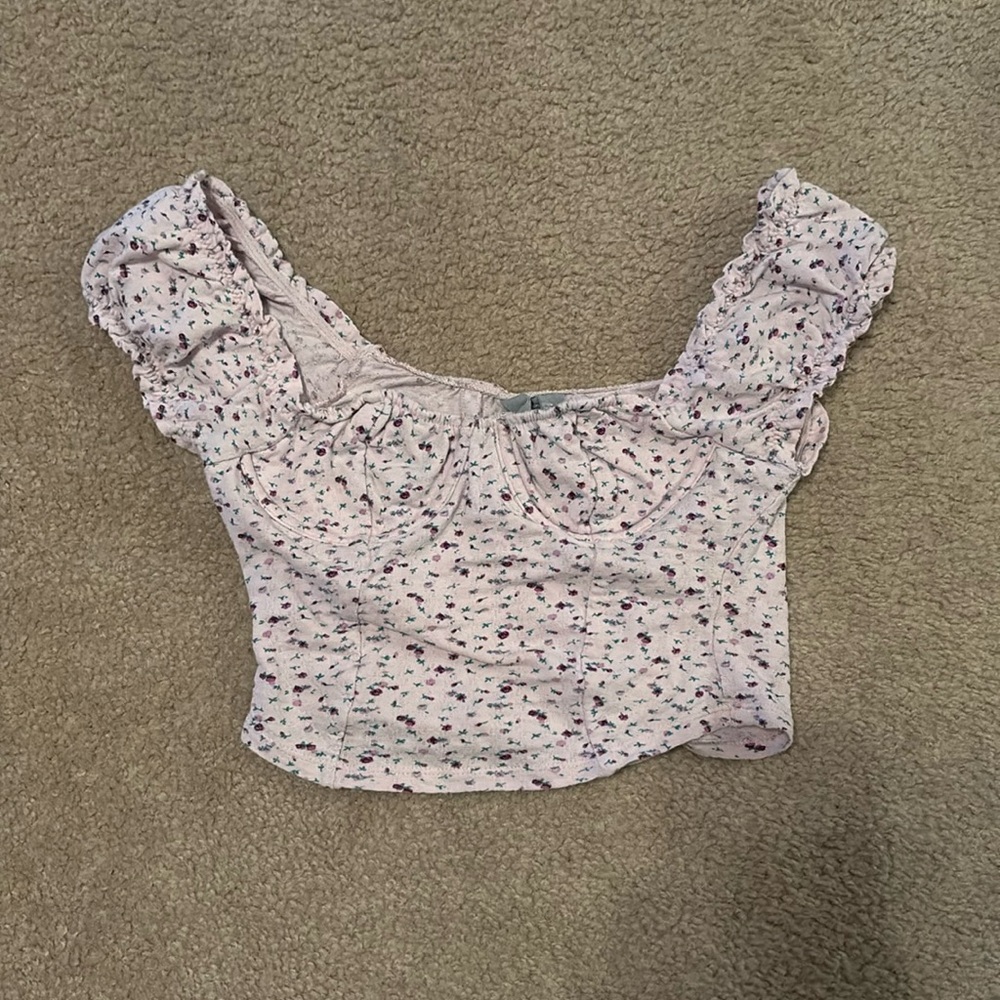 purple floral sky and sparrow top